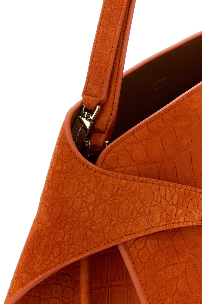 Ferragamo Siena Shoulder Bag — Orange