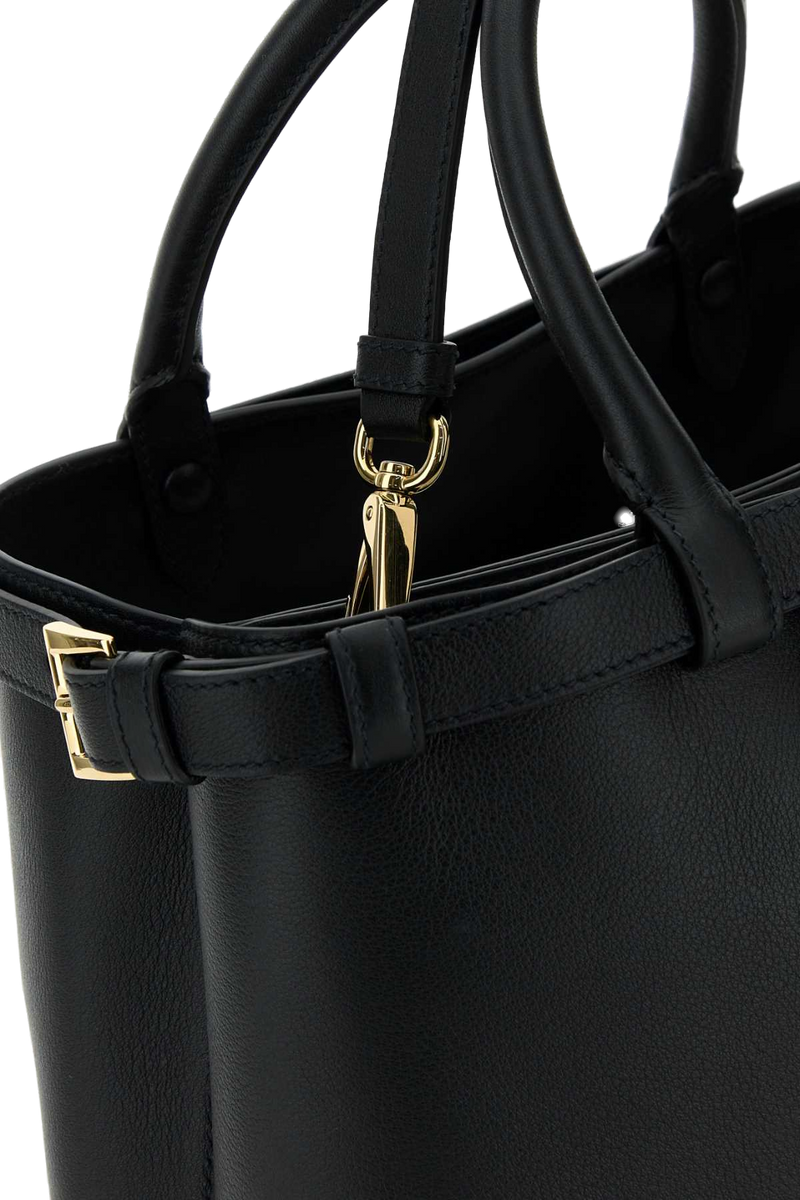 Prada Top Handle Bag — Black Calfleather