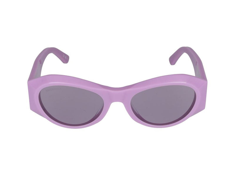 Balenciaga Bb0396sk Oversized Acetate Sunglasses — Violet