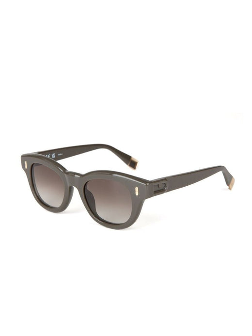 Furla Sfu986 Acetate Frame Sunglasses — Khaki Green