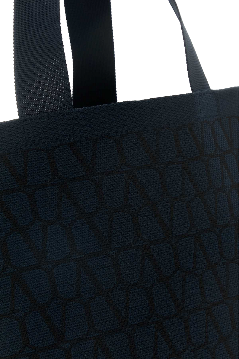 Valentino Garavani Tote Bag — Black Exterior: Fabric