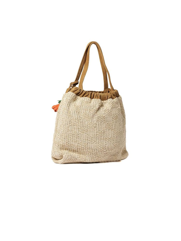 Marc Jacobs Woven Polyethylene Tote Bag — Beige