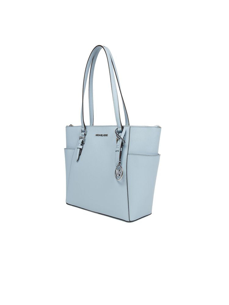 Michael Kors Charlotte Tote Bag — Blue Leather
