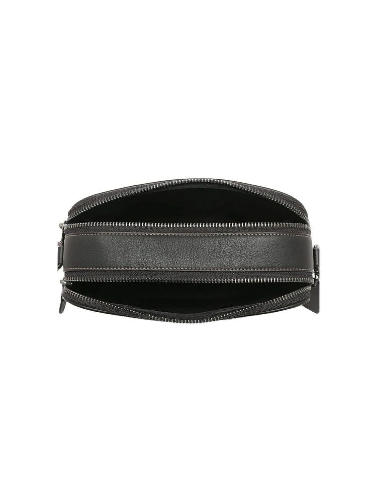Coach Smooth Calf Leather Crossbody Bag — Black