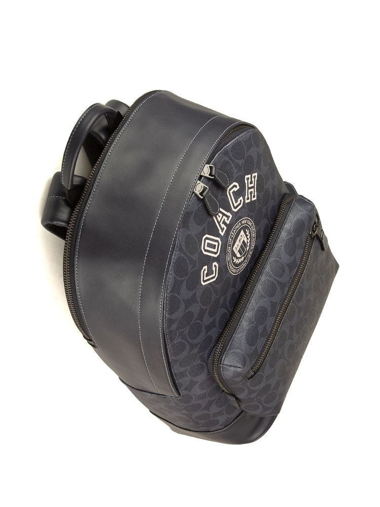 Coach West Backpack — Navy Cowhide
