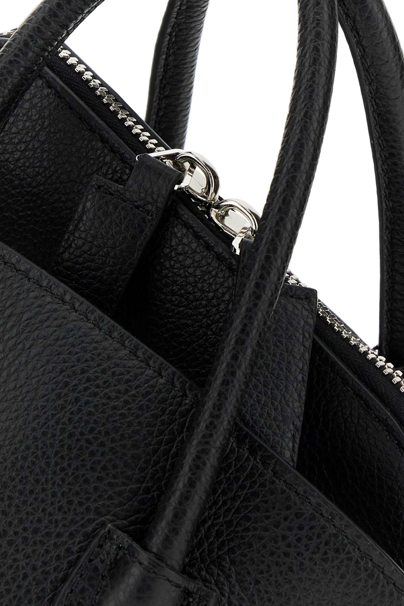 The Attico La Passeggiata Top Handle Bag — Black