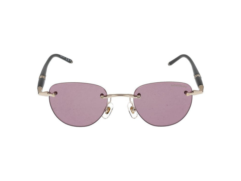Montblanc Mb0412s Metal Frame Sunglasses — Rose
