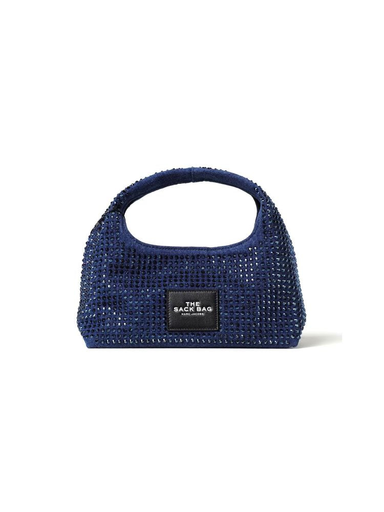 Marc Jacobs The Mini Sack Shoulder Bag — Blue Cotton