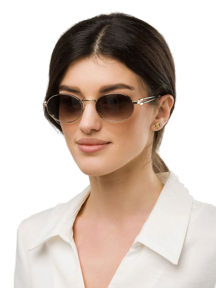 Furla Sfub30 Metal Round-Frame Sunglasses — Rose Gold