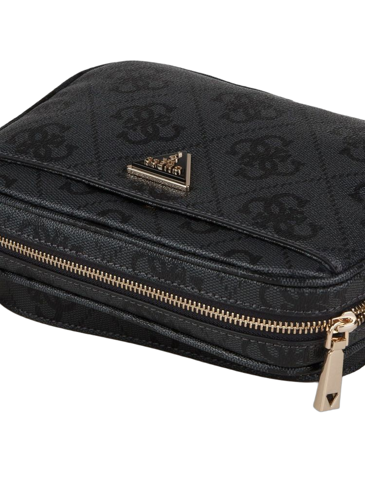 Guess Meridian Ii Crossbody Bag — Gray Polyurethane
