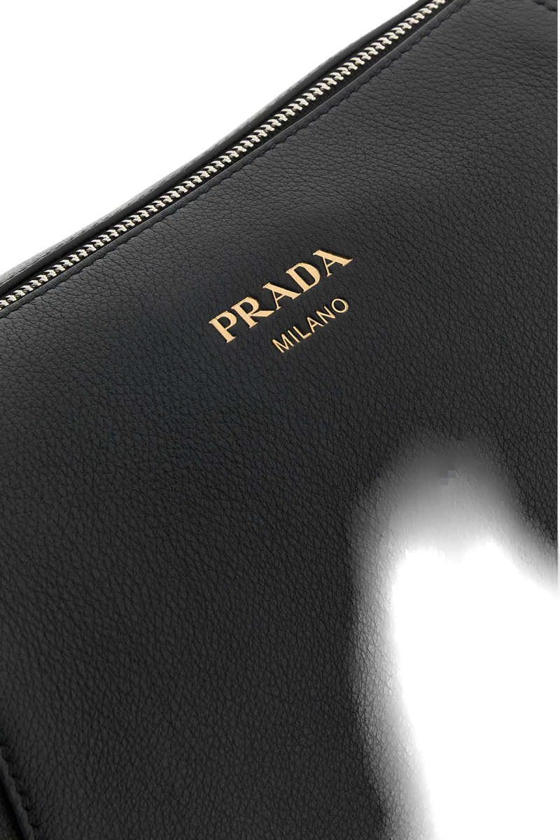 Prada Nappa Leather Crossbody Bag — Black