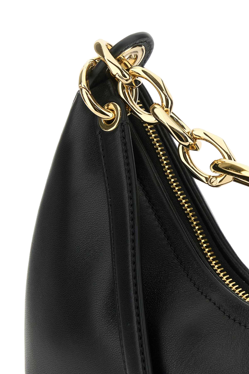 Valentino Garavani Vlogo Chain-Strap Shoulder Bag — Black