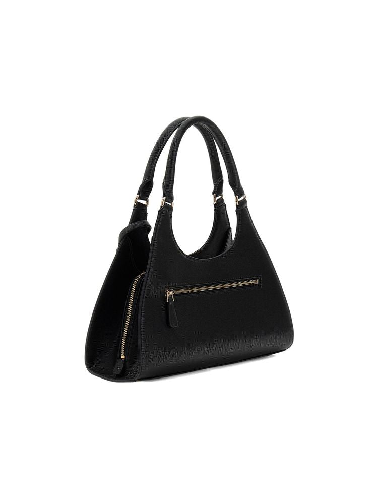Guess Isobel Girlfriend Shoulder Bag — Black Polyurethane