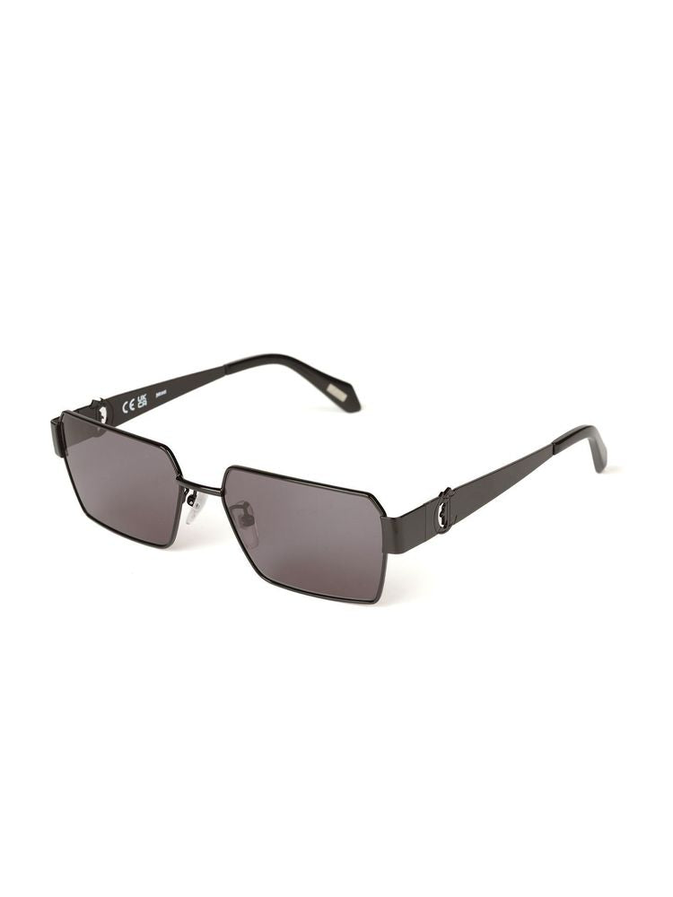 Just Cavalli Sjc153 Metal Rectangle Sunglasses — Black