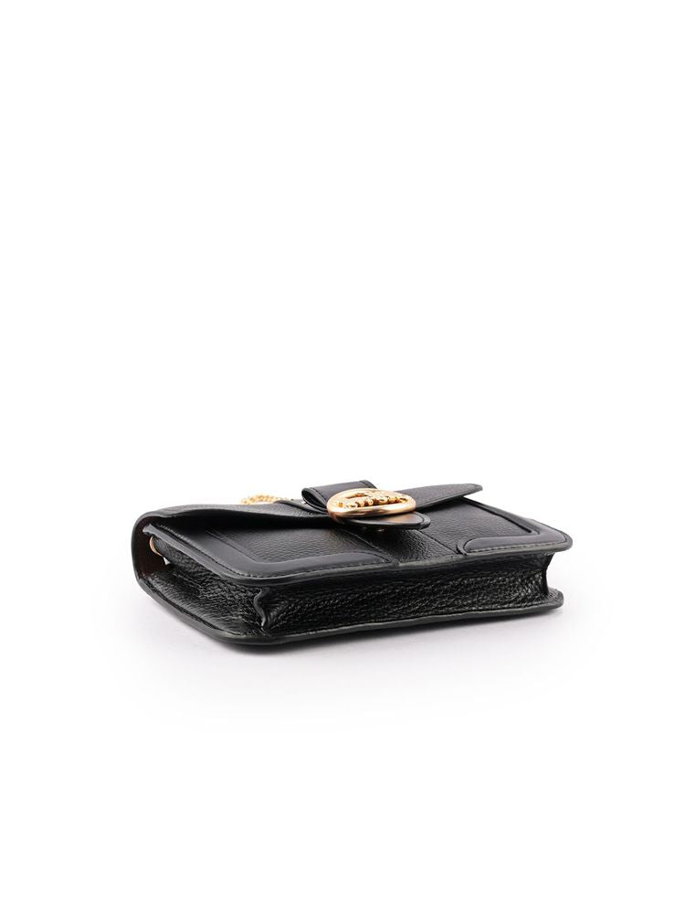 Coach Georgie Crossbody Bag — Black Leather