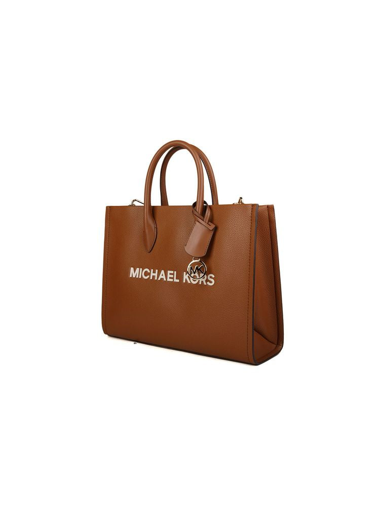 Michael Kors Mirella Tote Bag — Brown Leather