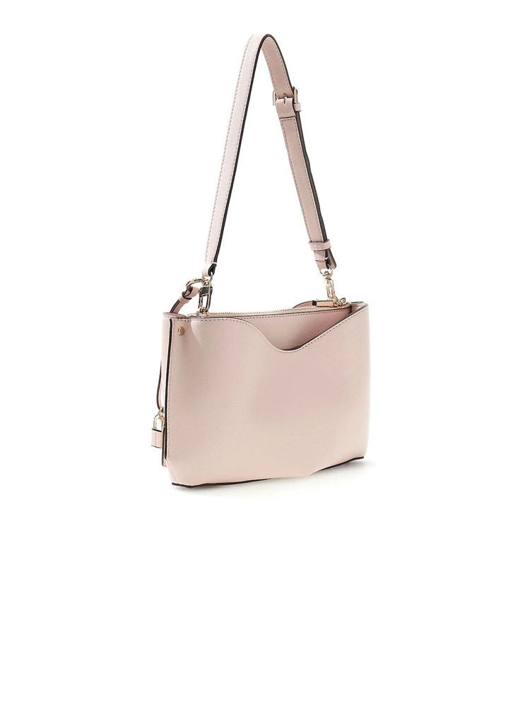 Guess Polyurethane Shoulder Bag — Pink