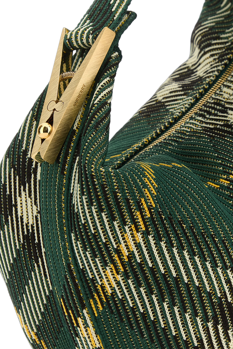 Burberry Ivy Shoulder Bag — Green Polyester