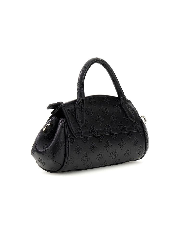 Guess Diana Top Handle Bag — Black Polyurethane