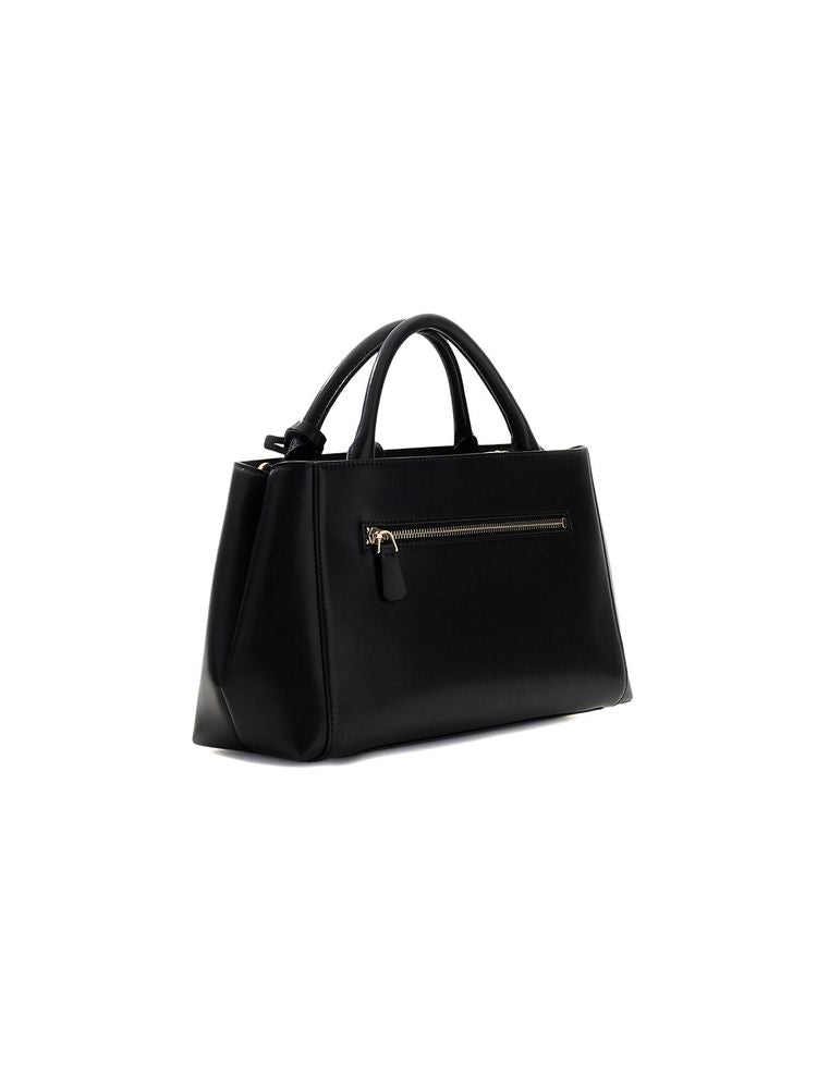 Guess Carrie Girlfriend Shoulder Bag — Black Polyurethane