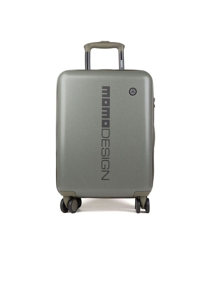 Momo Design Travel Trolley Bag — Green Metallic Fiber Hand