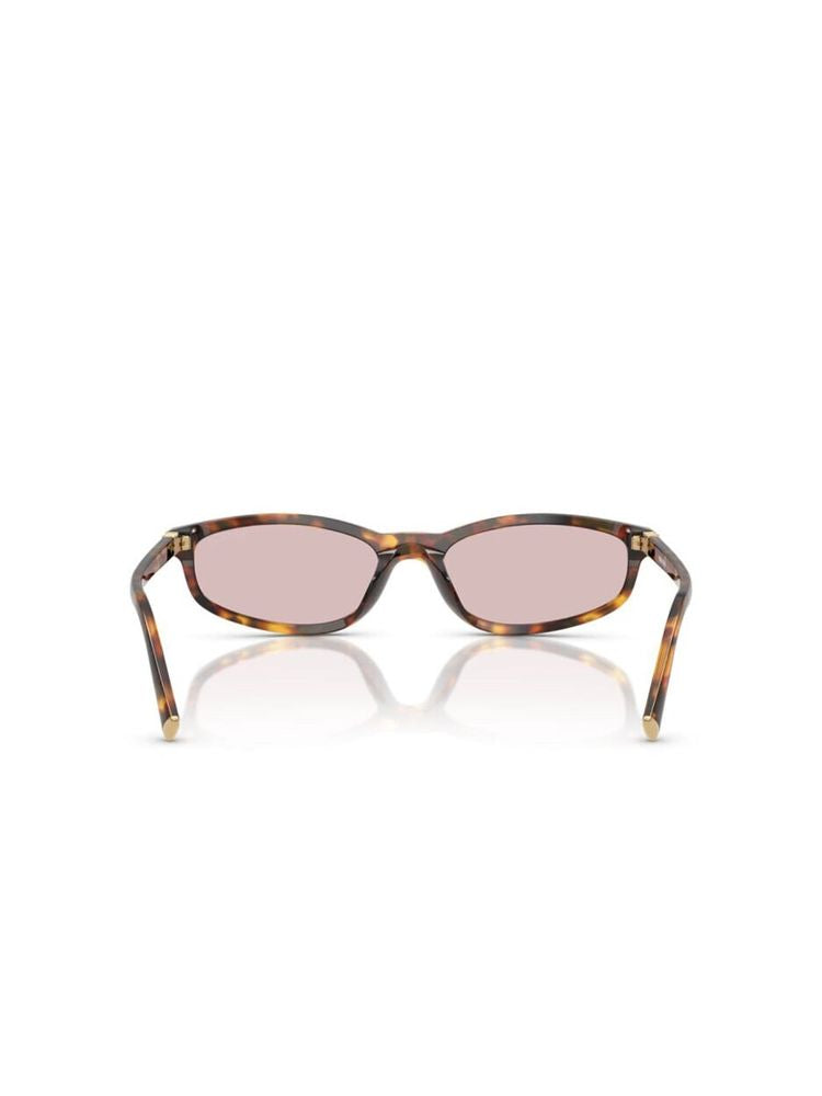 Miu Miu 0mu Tortoiseshell Acetate Sunglasses — Brown