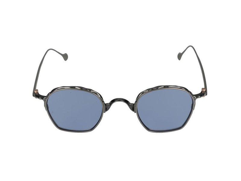 Yohji Yamamoto Slook011 Metal Square Frame Sunglasses — Gunmetal Metallo