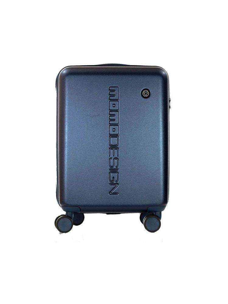 Momo Design Travel Cabin Trolley — Blue Metallic Fiber Hand Bags