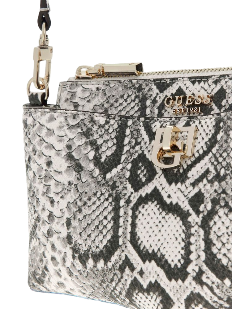 Guess Bianca Mini Crossbody Bag — White Polyurethane
