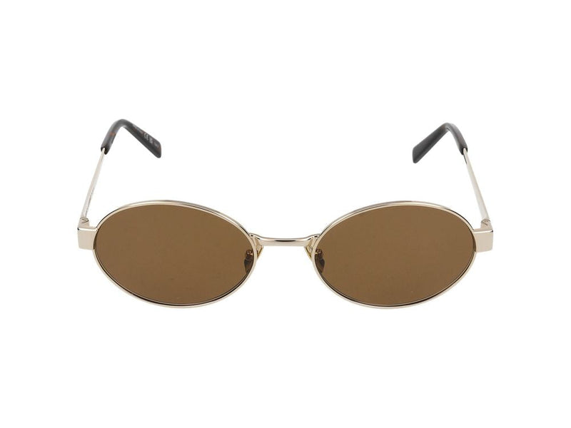 Saint Laurent Sl Sunglasses — Gold Metal
