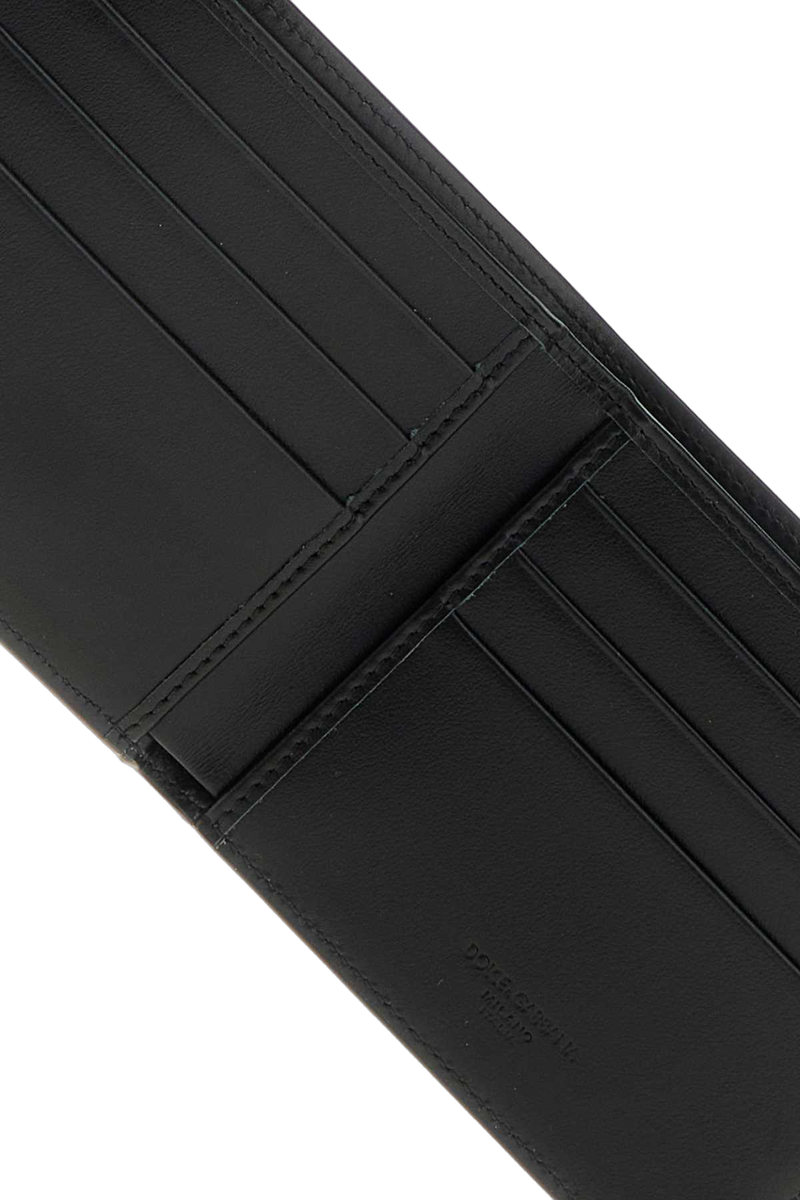 Dolce & Gabbana Textured Leather Wallet — Black