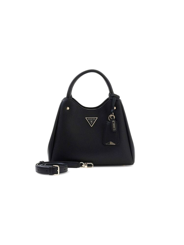 Guess Top Handle Bag — Black Polyurethane