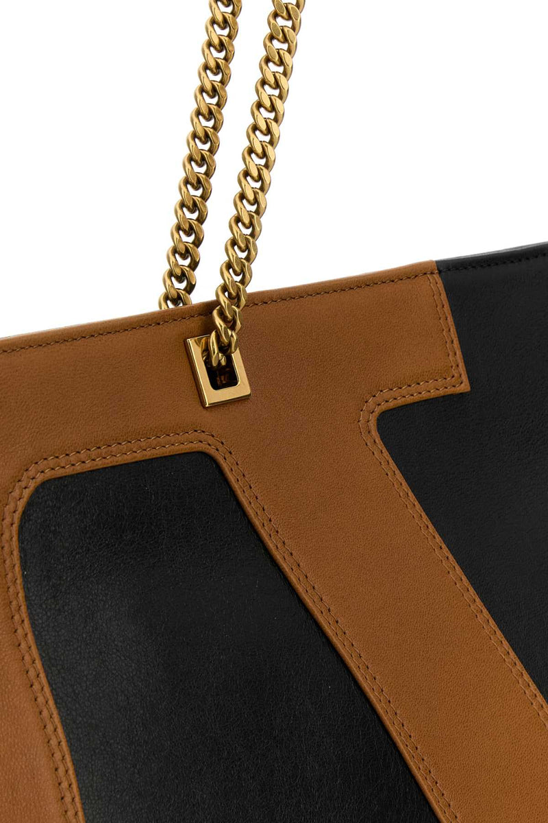 Valentino Garavani Tote Shoulder Bag — Black