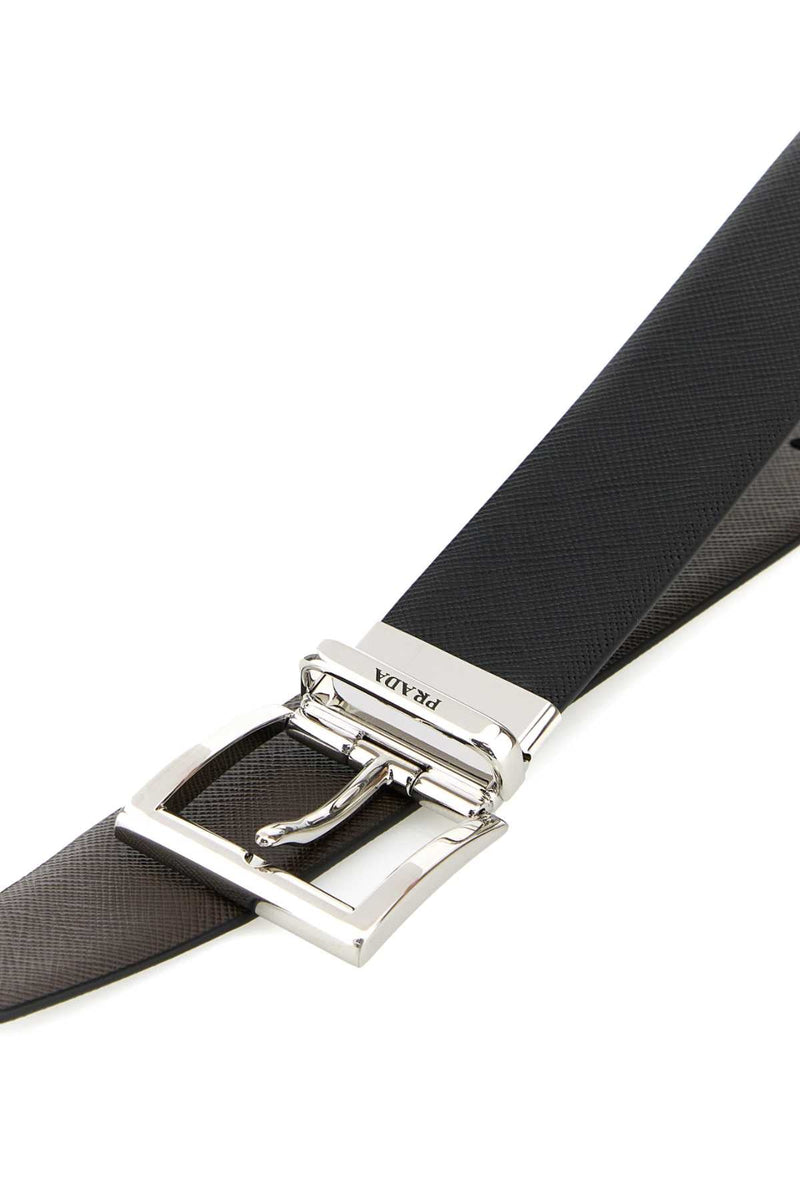Prada Belt — Black Calfleather