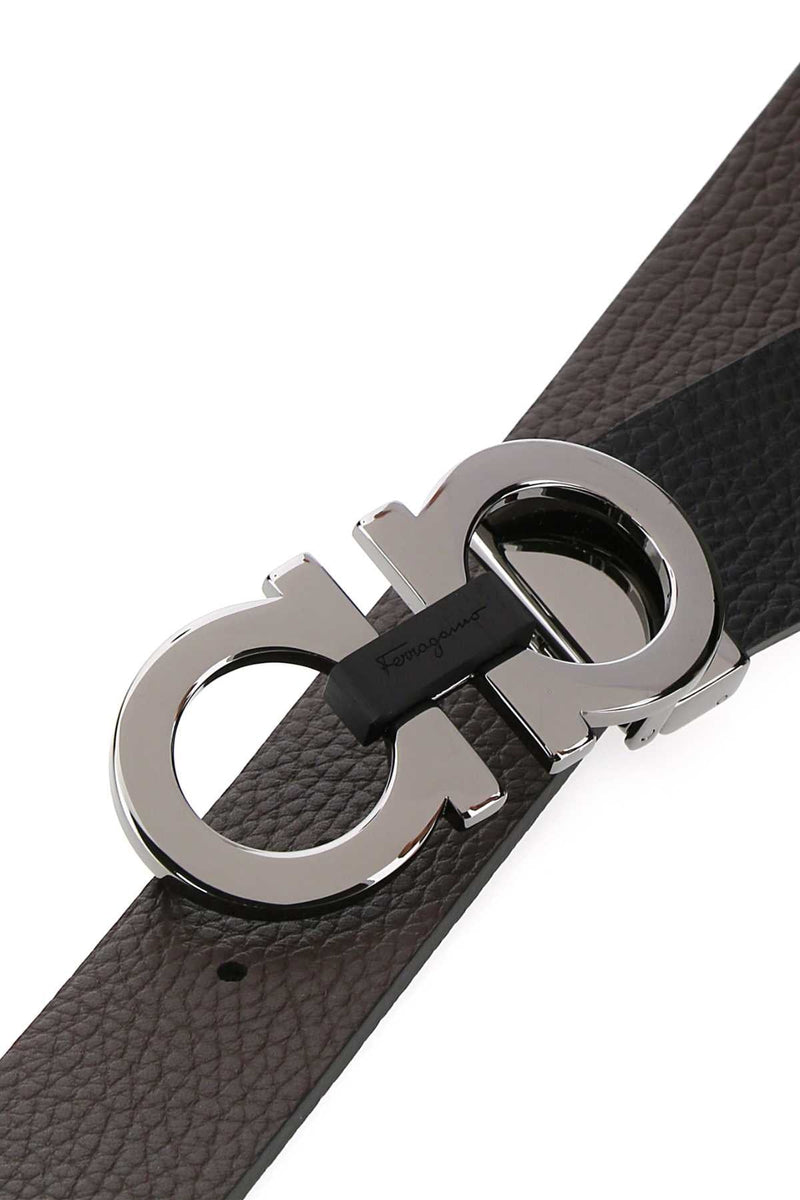 Ferragamo Adjus Belt — Black Calf