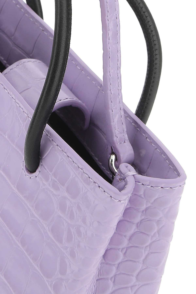 Balenciaga Cover Tote Bag — Purple