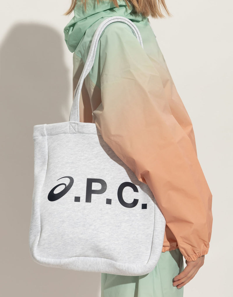 A.p.c. Lou Tote Bag — Gray Cotton