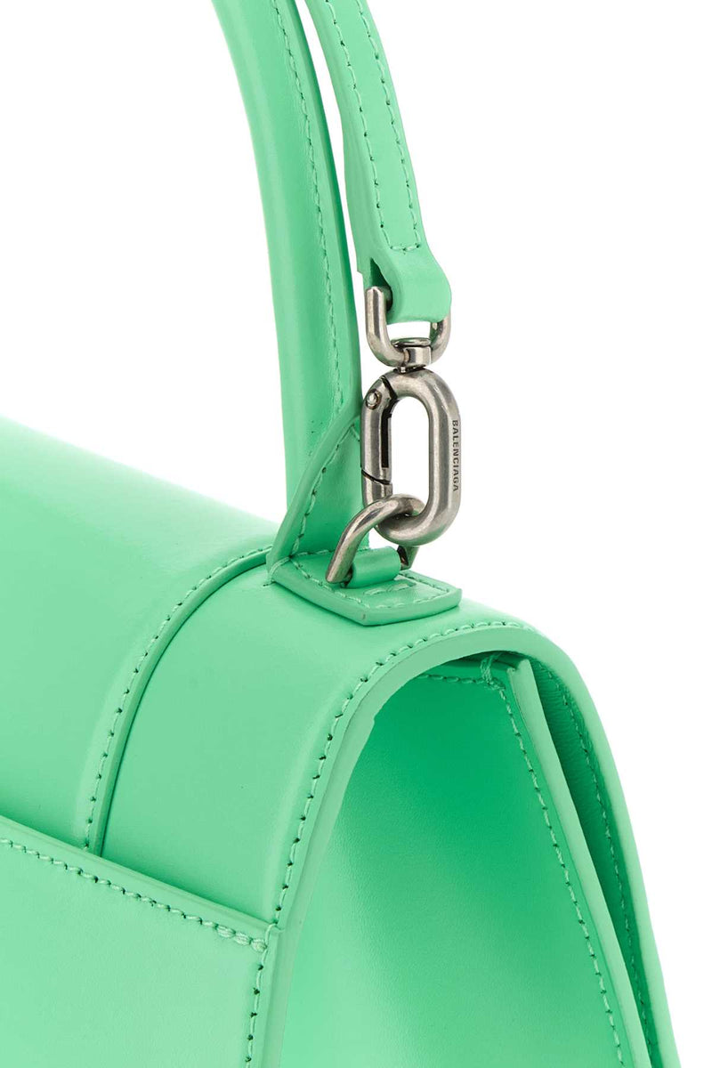 Balenciaga Hourglass Top Handle Bag — Green