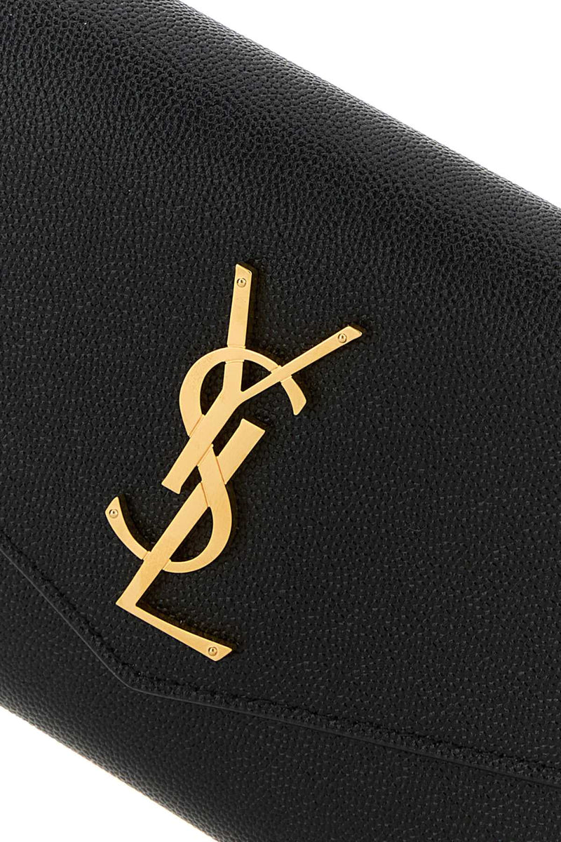 Saint Laurent Flap Wallet — Black