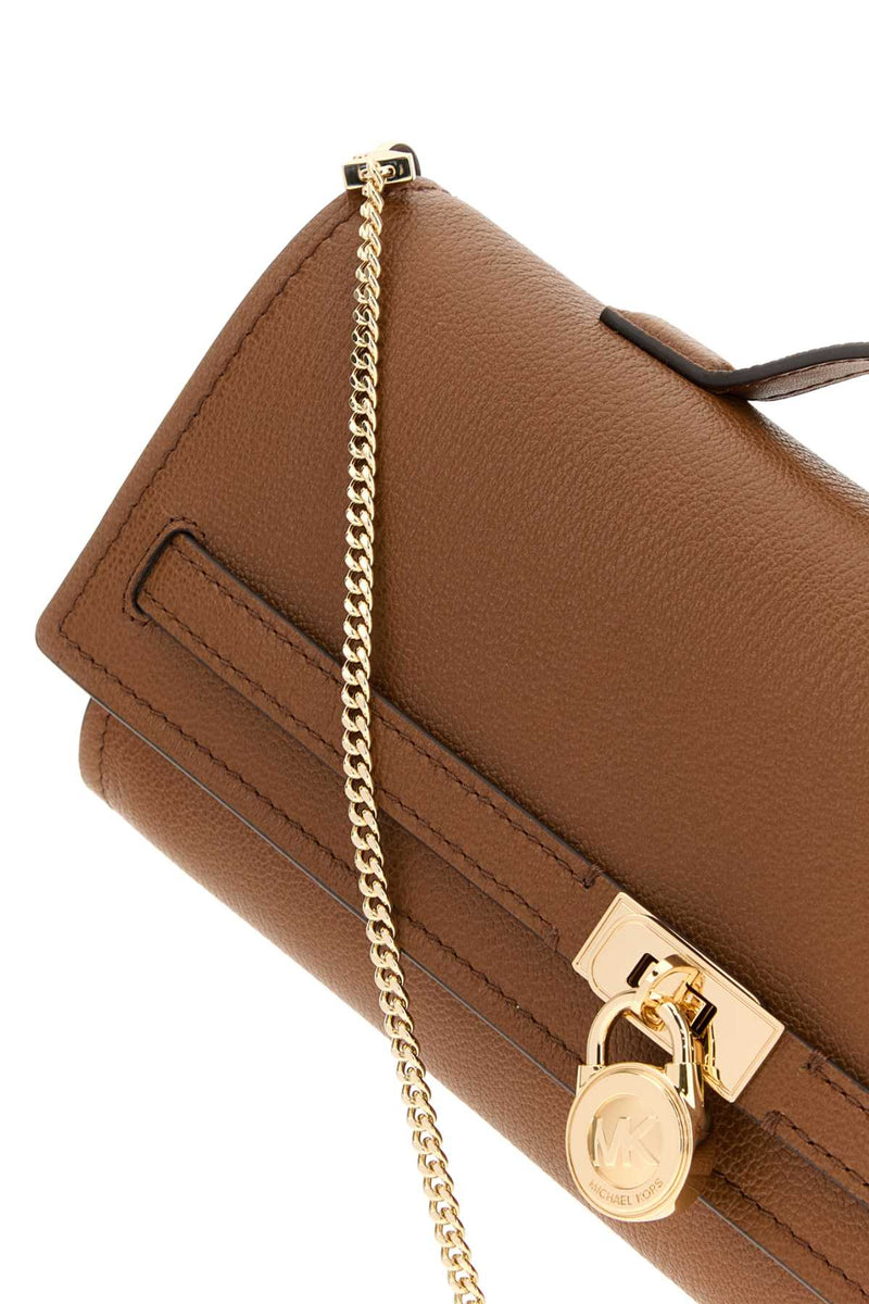 Michael By Kors Clutch Top Handle Bag — Brown