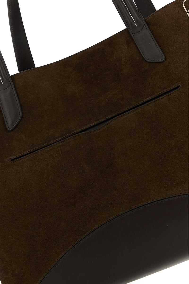 Jw Anderson Loafer Cabas Tote Bag — Brown
