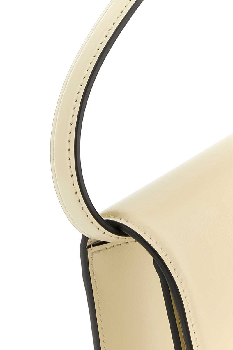 Valentino Garavani Clutch Shoulder Bag — Beige Calf Leather - Bos Taurus