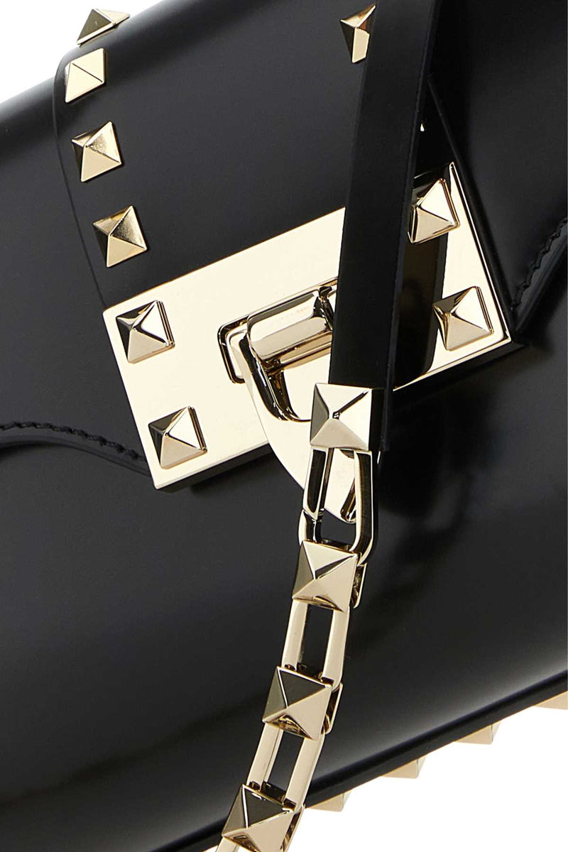 Valentino Garavani Rockstud Shoulder Bag — Black