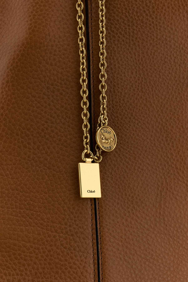 Chloé Spin Tote Bag — Brown
