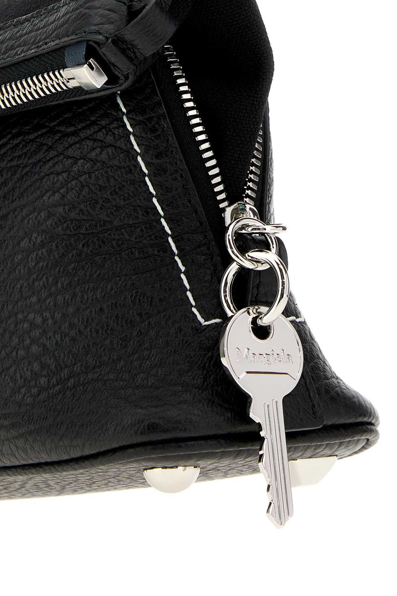 Maison Margiela Leather Shoulder Bag — Black