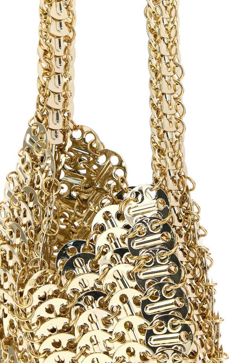 Rabanne Moon Shoulder Bag — Gold
