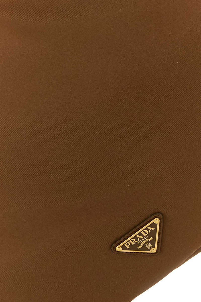 Prada Sacca Shoulder Bag — Brown