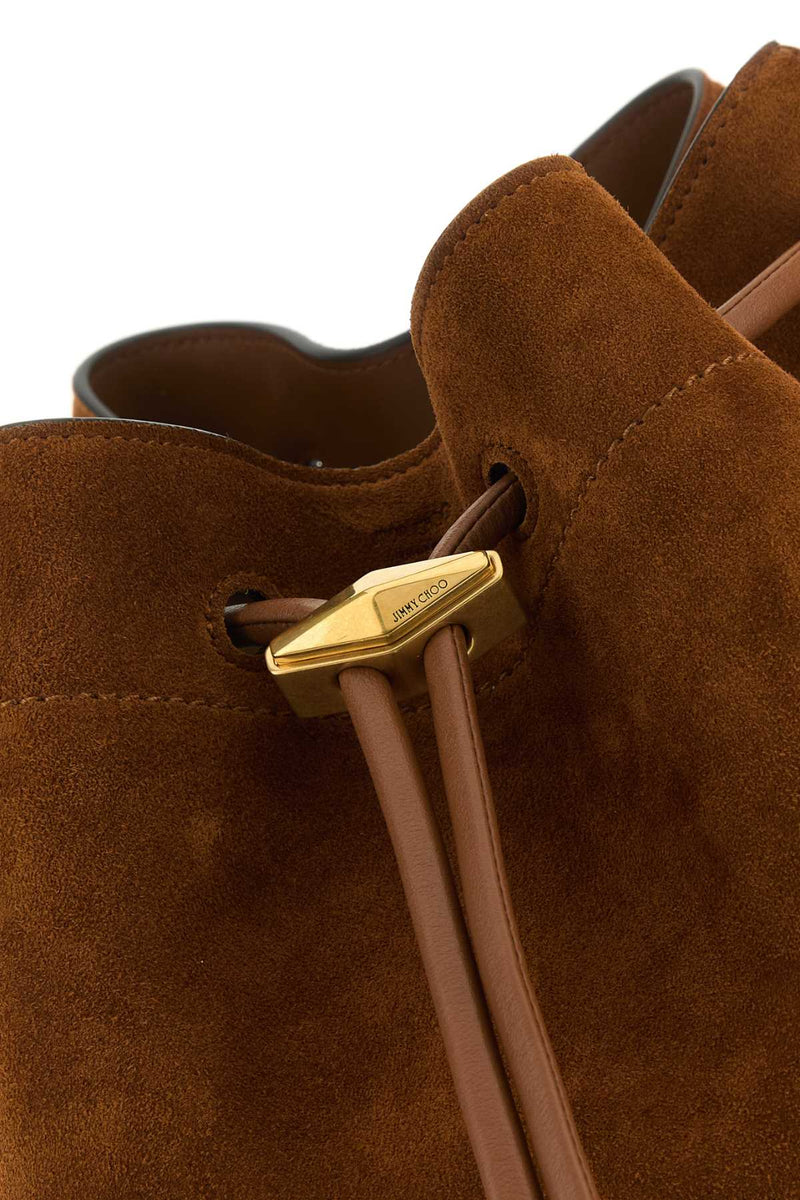 Jimmy Choo Bucket Bag — Brown Calf Brass