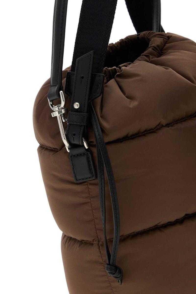 Moncler Caradoc Bucket Bag — Brown