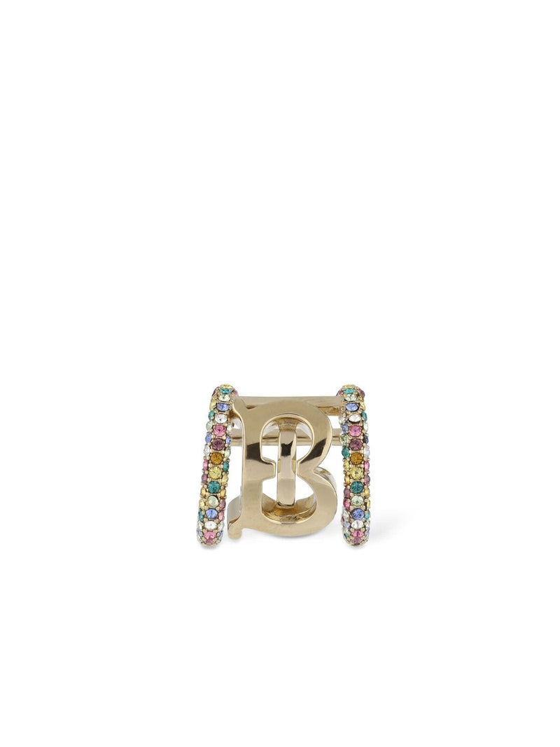 Burberry Pavé Logo Ear Cuff — Gold Earrings